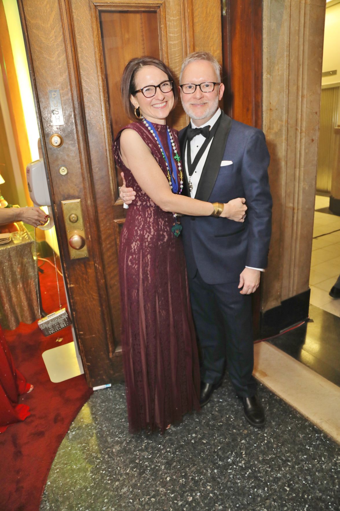 Christine Manirede, Mack Bradley, President Mardi Gras Foundation
